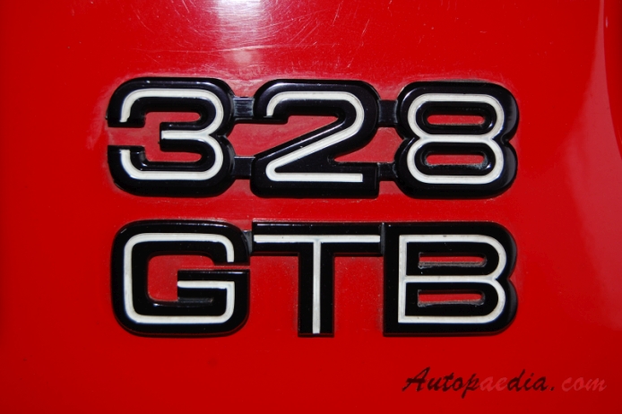 Ferrari 328 1985-1989 (1988 GTB), rear emblem  