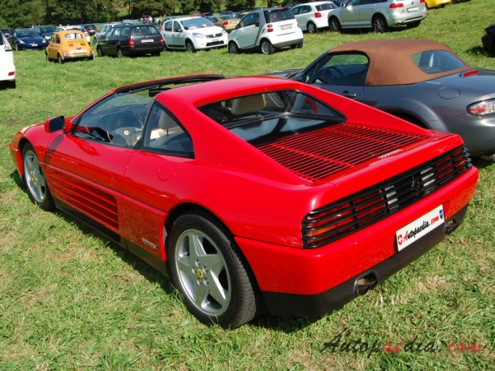 Ferrari 348 1989-1995 (1989-1993 TS),  left rear view