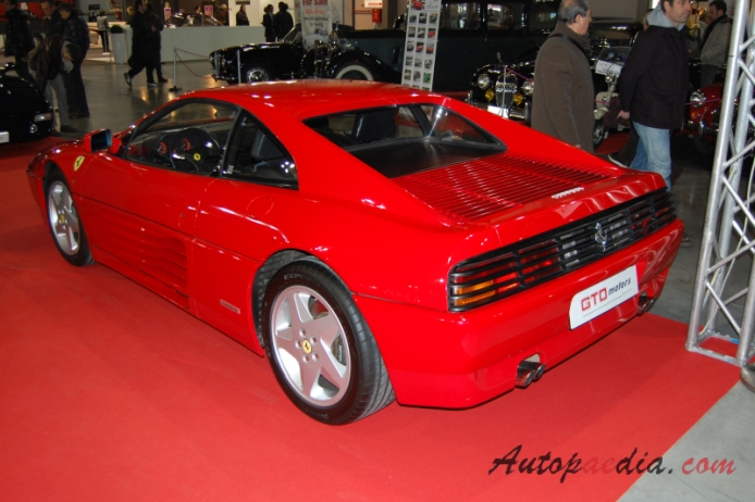 Ferrari 348 1989-1995 (1989 TB),  left rear view