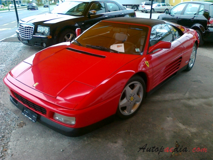 Ferrari 348 1989-1995 (1992 TS), left front view