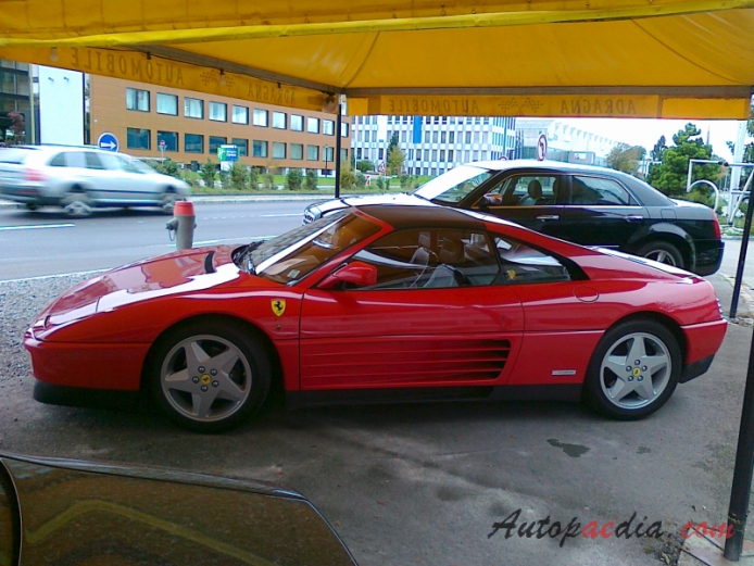 Ferrari 348 1989-1995 (1992 TS), left side view