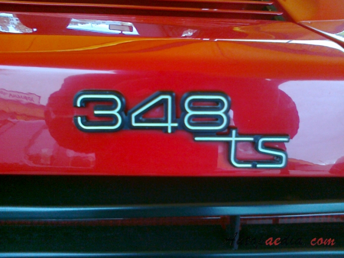 Ferrari 348 1989-1995 (1992 TS), rear emblem  