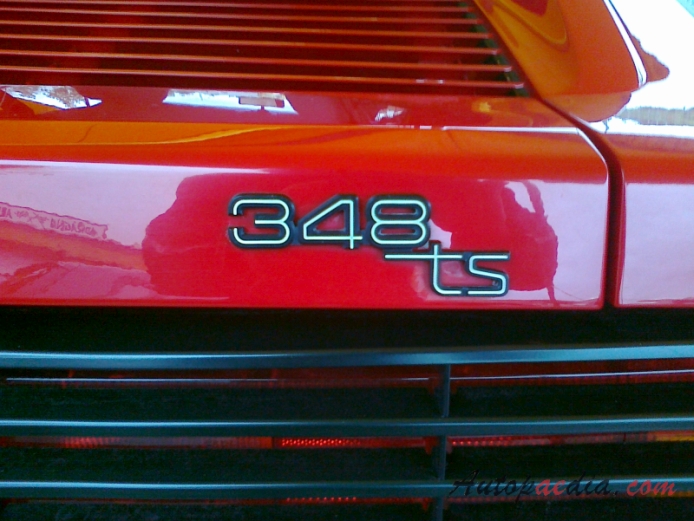 Ferrari 348 1989-1995 (1992 TS), rear emblem  