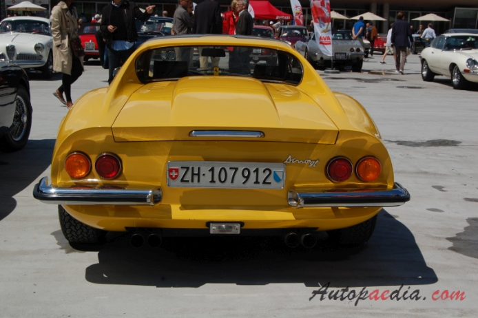 Ferrari Dino 246 GT 1969-1974 (1972-1974 GTS), tył