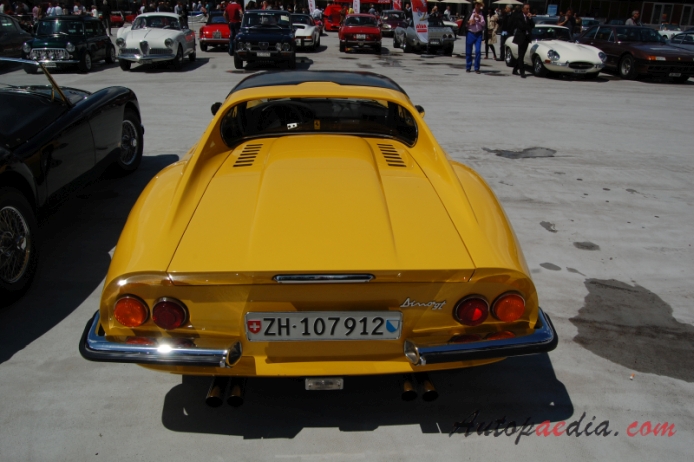 Ferrari Dino 246 GT 1969-1974 (1972-1974 GTS), rear view