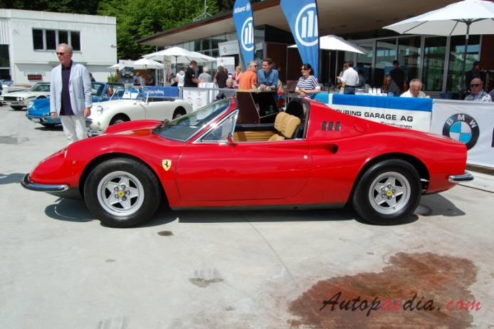 Ferrari Dino 246 GT 1969-1974 (1972 GTS), left side view