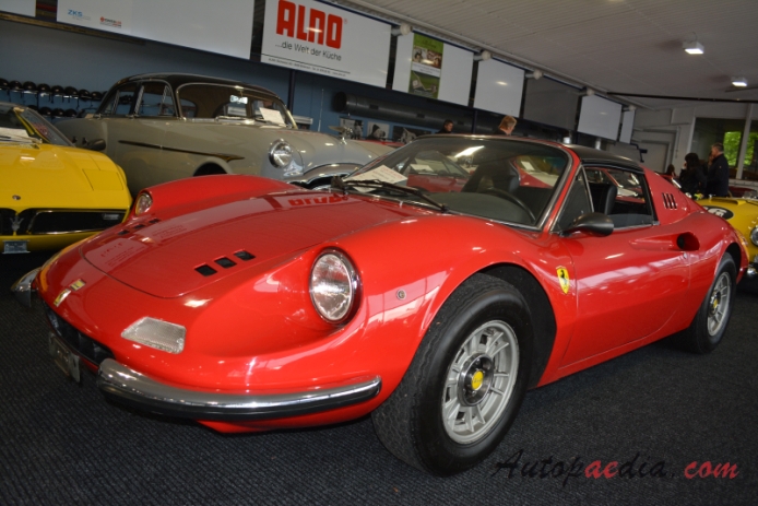 Ferrari Dino 246 GT 1969-1974 (1974 GTS), left front view