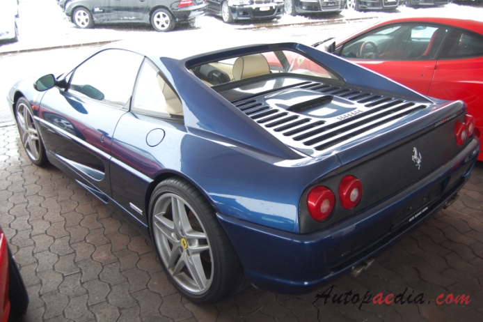 Ferrari F355 1994-1999 (1999 Berlinetta),  left rear view