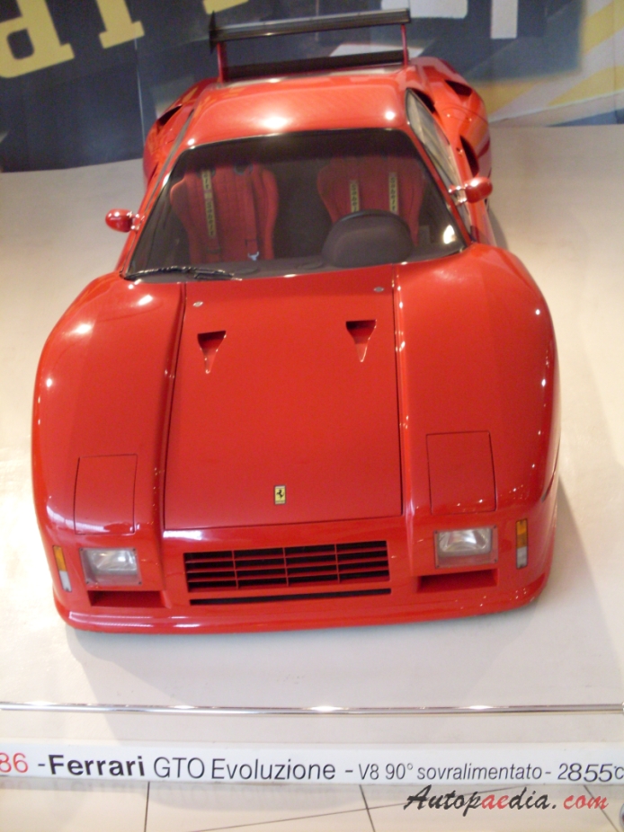 Ferrari GTO Evoluzione 1986-1987 (1986), front view