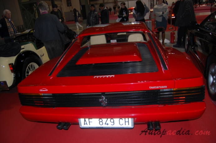 Ferrari Testarossa 1984-1991 (1987), rear view