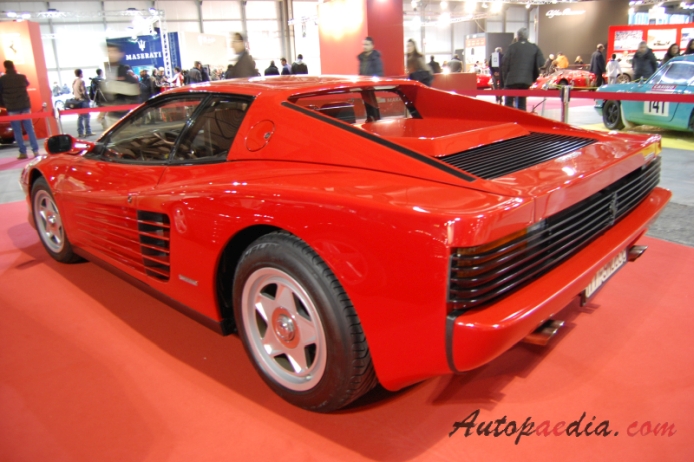 Ferrari Testarossa 1984-1991 (1987),  left rear view