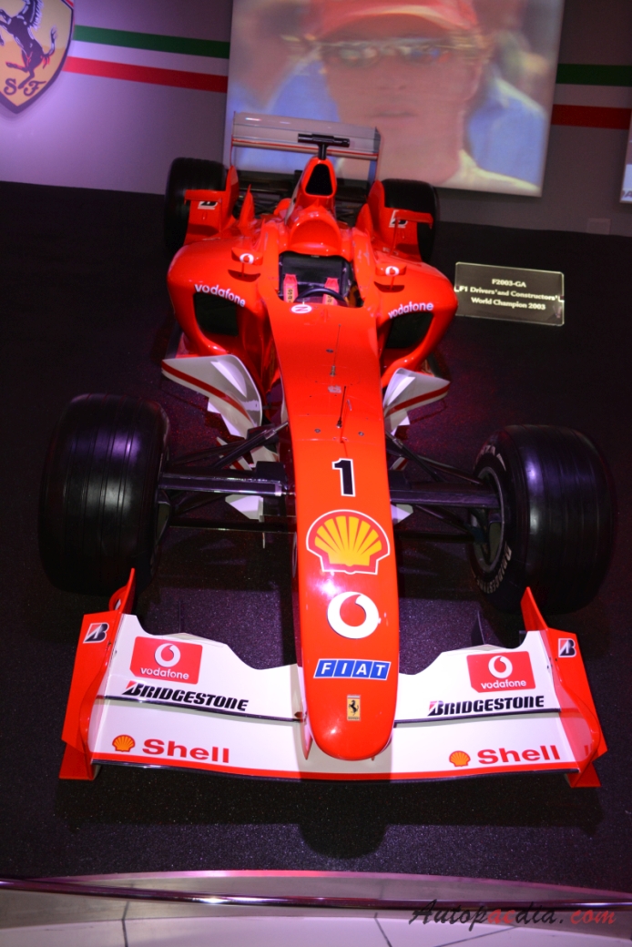 Ferrari F1 2003 F2003GA (Monoposto), przód