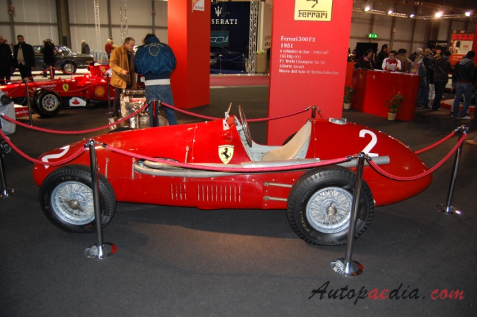 Ferrari F2 1951 500 F2 (1985ccm monoposto), lewy bok