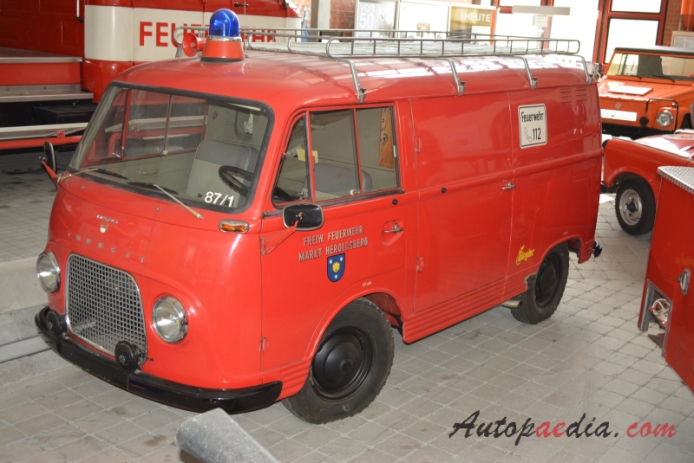 Ford Taunus Transit 1961-1965 (1964 Transit 1250 SW 1000 fire engine), left front view