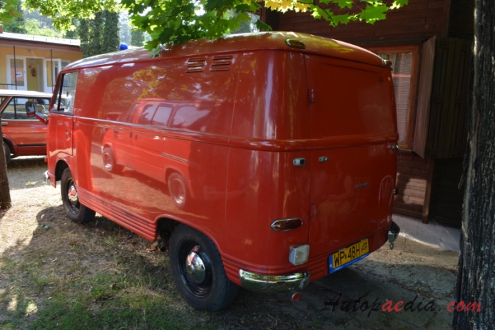 Ford Taunus Transit 1961-1965 (1964 fire engine),  left rear view