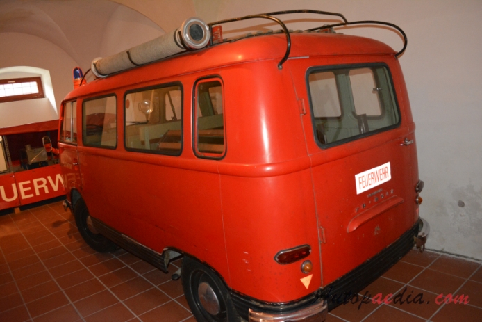 Ford Taunus Transit 1961-1965 (fire engine),  left rear view