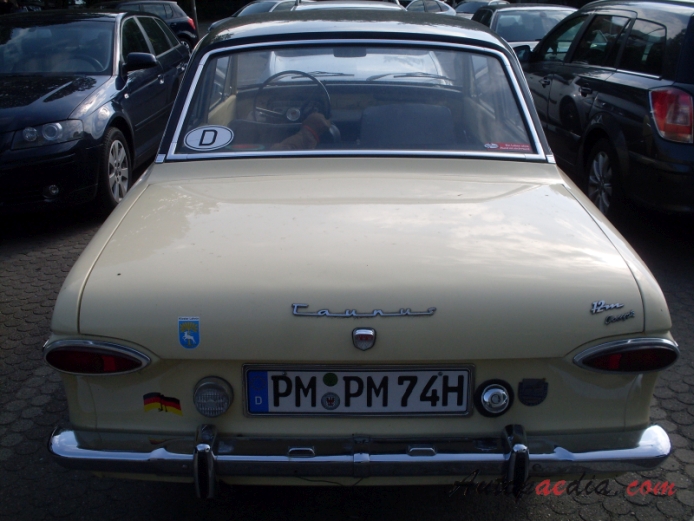 Ford M-Series 3rd generation (P4) 1962-1966 (Taunus 12M Coupé 2d), rear view