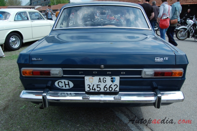 Ford M-Series 4th generation (P6) 1966-1970 (1967-1970 15M TS 1700S sedan 2d), rear view