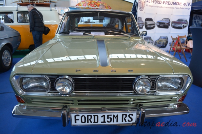 Ford M-Series 4th generation (P6) 1966-1970 (1970 15M RS Coupé 2d), front view
