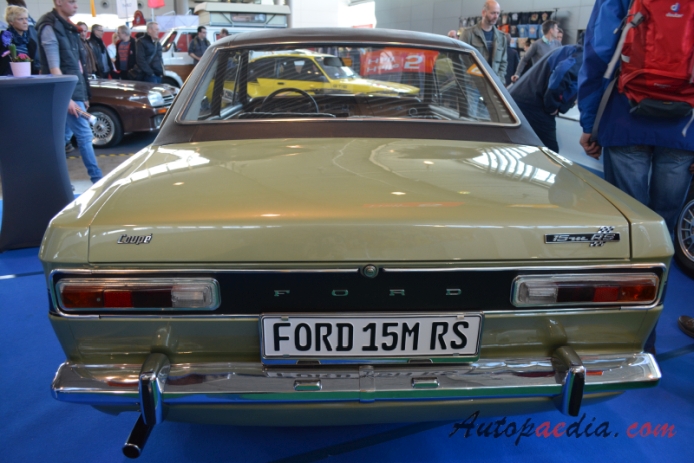 Ford M-Series 4th generation (P6) 1966-1970 (1970 15M RS Coupé 2d), rear view