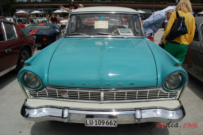 Ford M-Series 1st generation (P2) 1957-1960 (1958 Taunus 17M de Luxe sedan 2d), front view