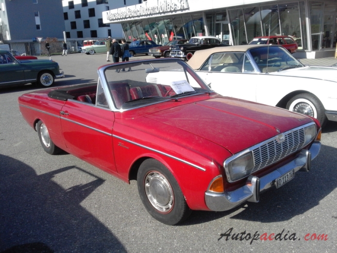 Ford M-Series 3rd generation (P5) 1964-1967 (1965 Taunus 20M TS Deutsch cabriolet 2d), right front view
