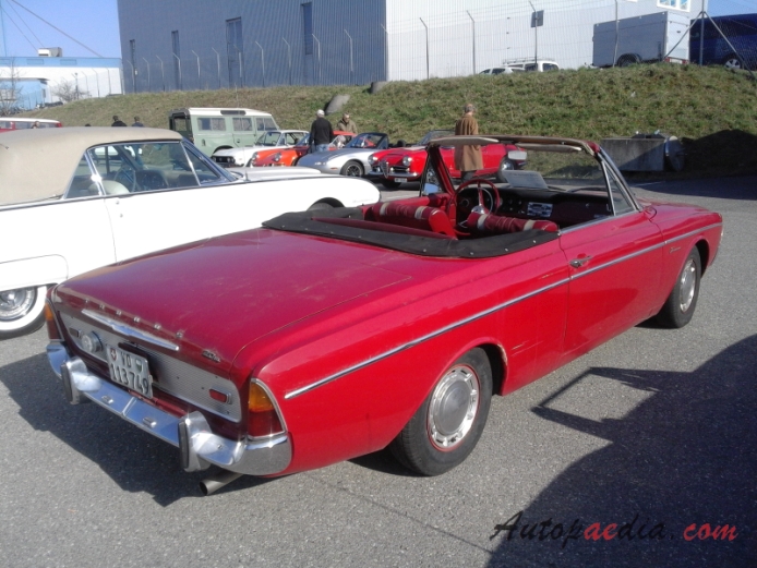 Ford M-Series 3rd generation (P5) 1964-1967 (1965 Taunus 20M TS Deutsch cabriolet 2d), right rear view