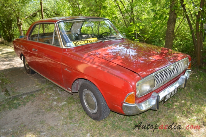 Ford M-Series 3rd generation (P5) 1964-1967 (1966 Taunus 20M TS hardtop 2d), right front view