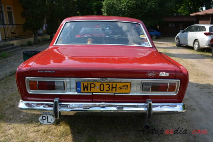 Ford M-Series 4th generation (P7) 1967-1968 (1967 20M 2000S sedan 4d), rear view
