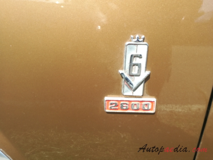 Ford M-Series 5. generacja (P7b) 1968-1971 (1970 26M 2300 hardtop 2d), emblemat bok 