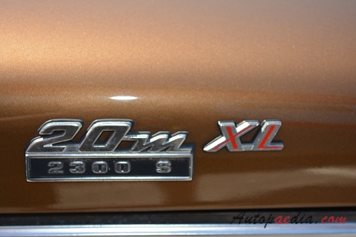 Ford M-Series 5th generation (P7b) 1968-1971 (20M XL 2300S hardtop 2d), rear emblem  