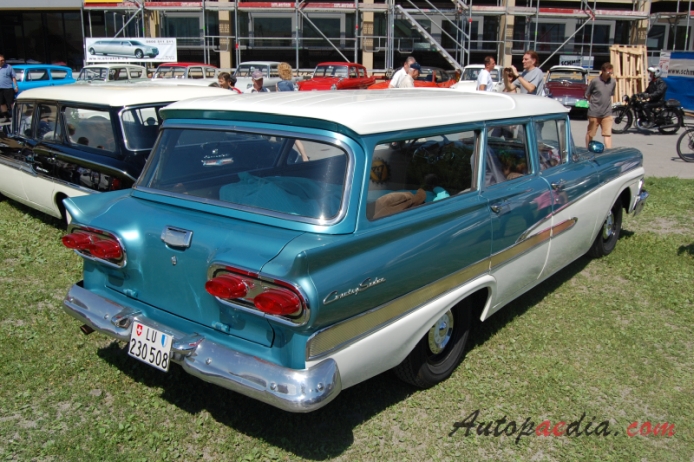 Ford Country Sedan 2nd generation 1955-1958 (1958 estate 5d), right rear view