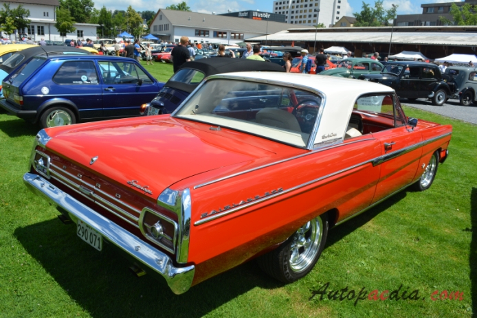 Ford Fairlane 4th generation 1962-1965 (1965 Fairlane 500 Sports Coupé 289 hardtop 2d), right rear view