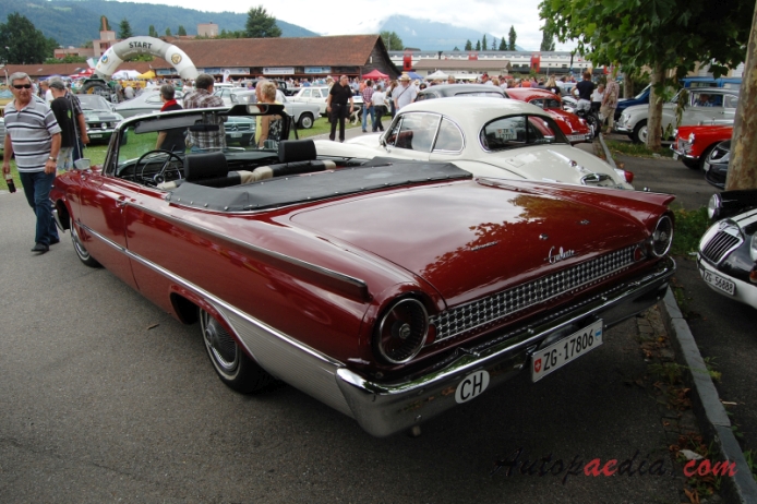 Ford Galaxie 2nd generation 1960-1964 (1961 Sunliner convertible 2d),  left rear view