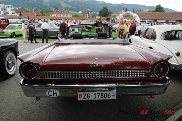 Ford Galaxie 2nd generation 1960-1964 (1961 Sunliner convertible 2d), rear view