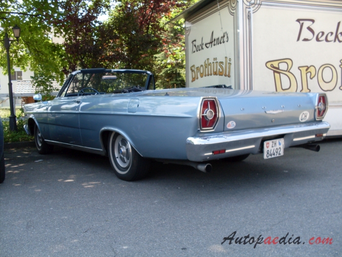 Ford Galaxie 3rd generation 1965-1968 (1965 Galaxie 500 cabriolet 2d),  left rear view