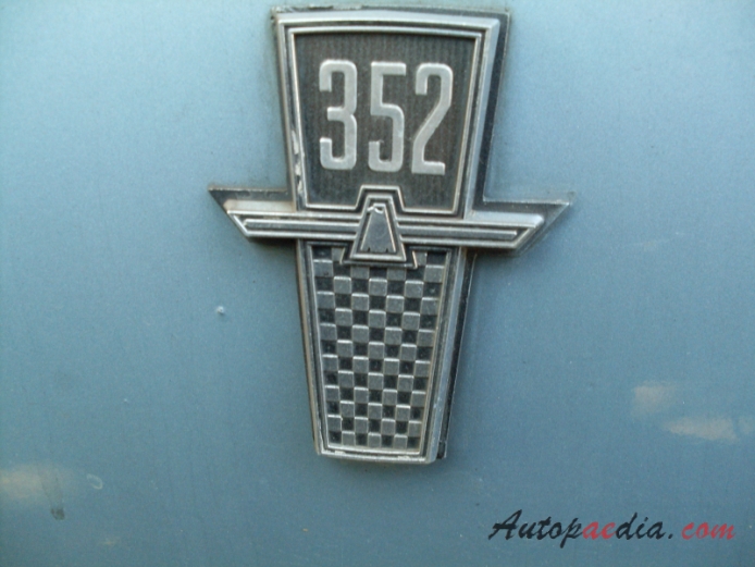 Ford Galaxie 3rd generation 1965-1968 (1965 Galaxie 500 cabriolet 2d), side emblem 
