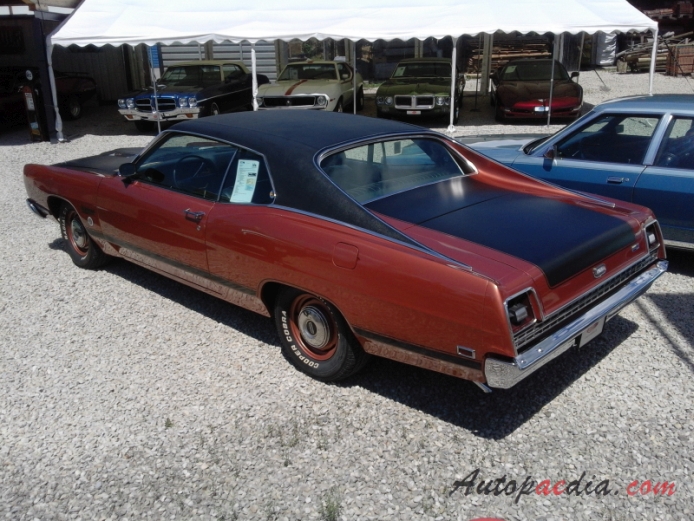 Ford Galaxie 4th generation 1969-1974 (1969 XL hardtop 2d),  left rear view