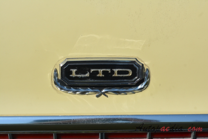 Ford LTD 2nd generation 1969-1978 (1969 hardtop 2d), rear emblem  