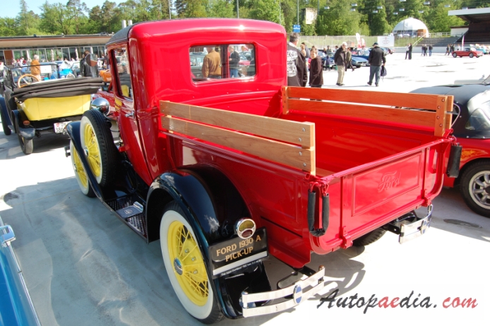 Ford Model A 1927-1931 (1930 pickup 2d),  left rear view