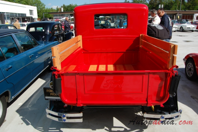 Ford Model A 1927-1931 (1930 pickup 2d), rear view