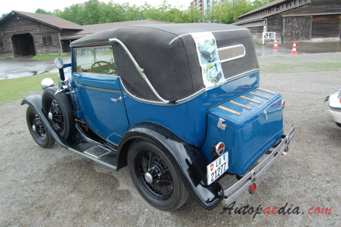 Ford Model A 1927-1931 (1931 convertible 2d),  left rear view