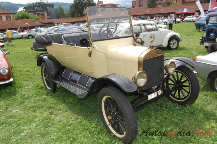 Ford Model T 1908-1927 (1921 touring 4d), prawy przód