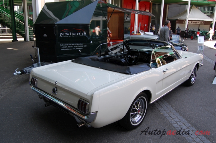 Ford Mustang 1st generation 1964-1973 (1965 Convertible), right rear view