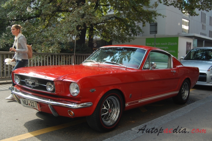 Ford Mustang 1st generation 1964-1973 (1965 Fastback GT), left front view