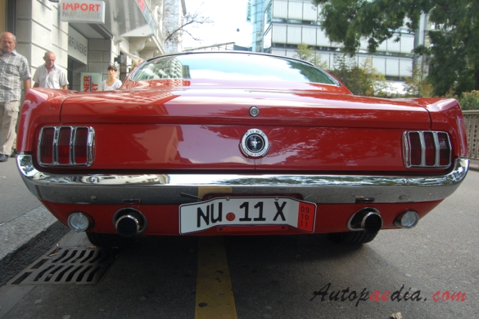 Ford Mustang 1st generation 1964-1973 (1965 Fastback GT), rear view