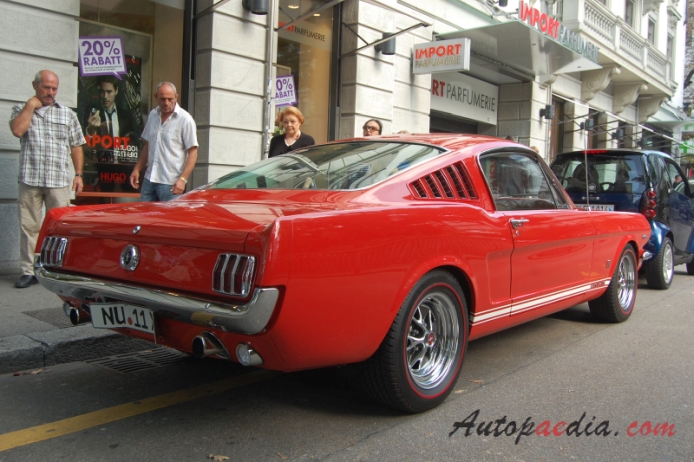Ford Mustang 1st generation 1964-1973 (1965 Fastback GT), right rear view