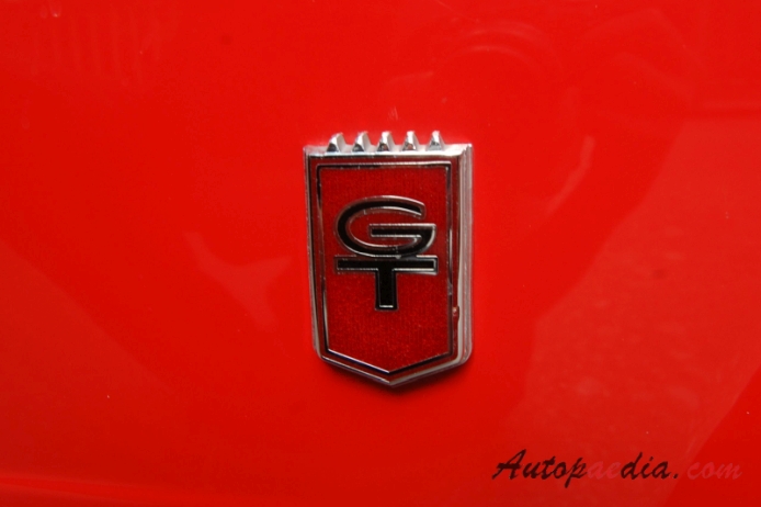 Ford Mustang 1st generation 1964-1973 (1965 Fastback GT), side emblem 