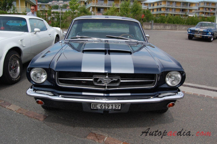 Ford Mustang 1st generation 1964-1973 (1965 Hardtop 289 cu in), front view