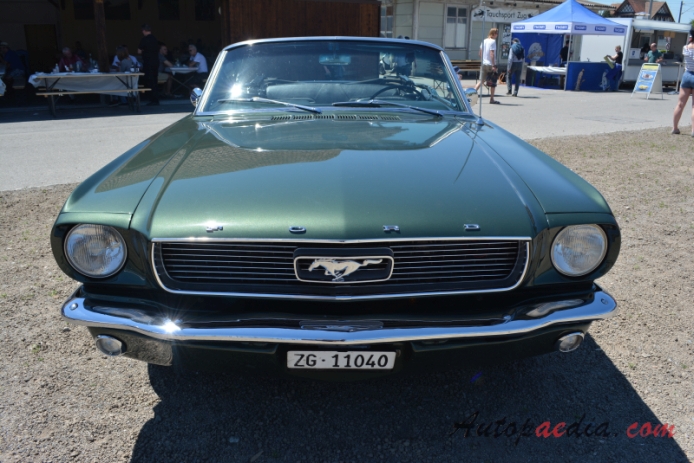 Ford Mustang 1st generation 1964-1973 (1966 289 convertible 2d), front view